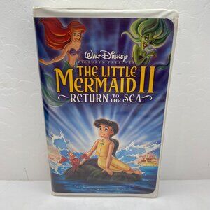 Vintage Disney's The Little Mermaid II Return To The Sea VHS Tape Clamshell